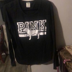 Pink long sleeve T-shirt